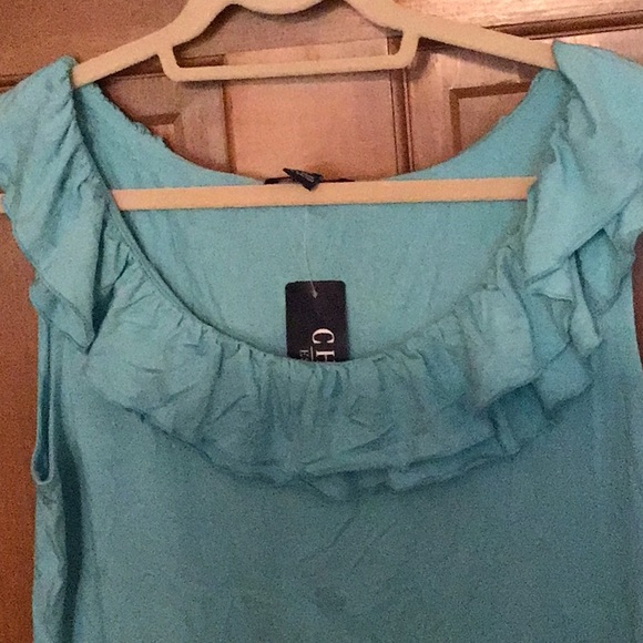Chaps Ruffled Tank Top, NWT - Picture 2 of 4